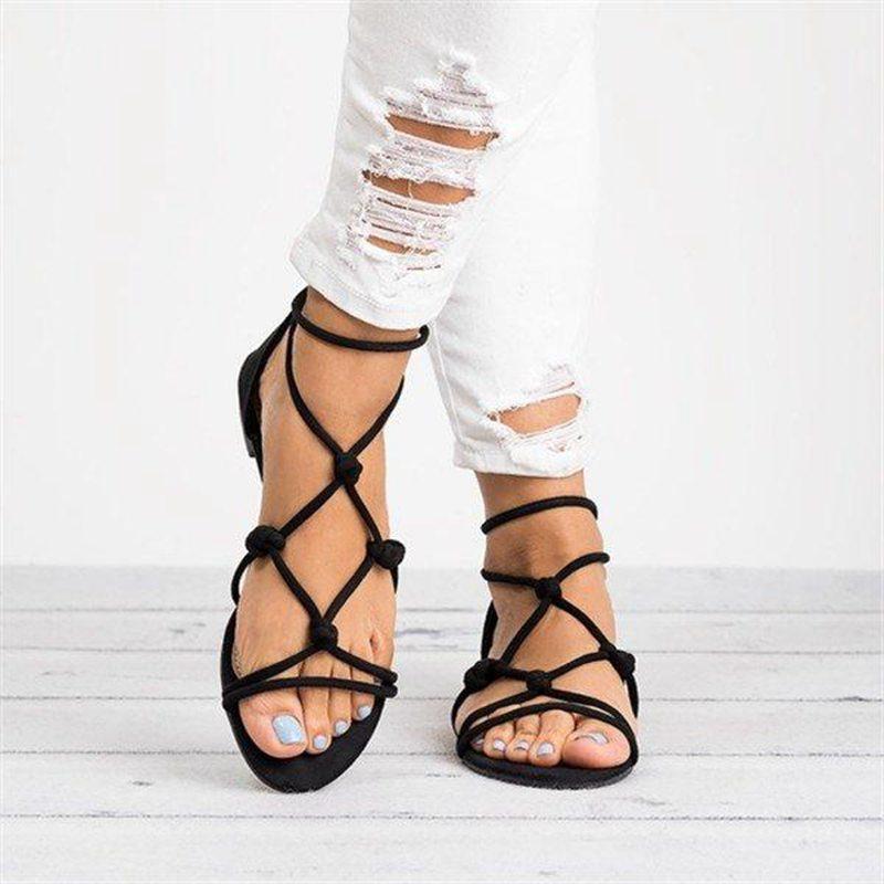 Sandals Adisputent Women Shoes Rome Style Torridity Woman Gladiator Female Flat Lady Beach Sandalias Mujer, Black
Sandals Adisputent Women Shoes Rome Style Torridity Woman Gladiator Female Flat Lady Beach Sandalias Mujer, Black