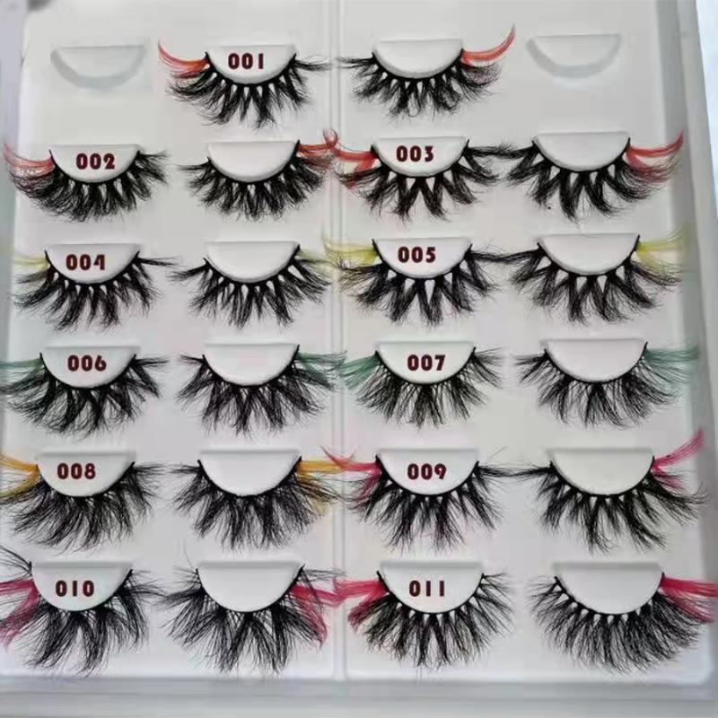 False Eyelashes 10/20/30 Pairs Colored 3D Mink Lashes 25mm Wholesale No Box With Color On The Ends 2 Strips Lash End MakeupFalse
False Eyelashes 10/20/30 Pairs Colored 3D Mink Lashes 25mm Wholesale No Box With Color On The Ends 2 Strips Lash End MakeupFalse