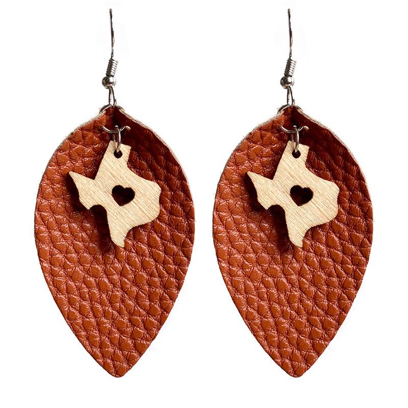 Dangle & Chandelier Brown Faux Leather Cutout Texas Cross Cactus Charms Drop Earrings For Women Western Jewelry Gift
Dangle & Chandelier Brown Faux Leather Cutout Texas Cross Cactus Charms Drop Earrings For Women Western Jewelry Gift