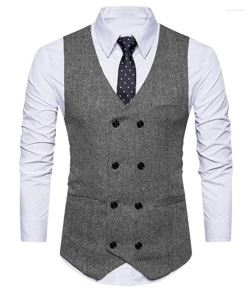 Men's Vests Mens Suit Vest V Neck Herringbone Slim Fit Formal Green/Black/Brown Business Double-breasted Waistcoat Groomman For Wedding Guin
Men's Vests Mens Suit Vest V Neck Herringbone Slim Fit Formal Green/Black/Brown Business Double-breasted Waistcoat Groomman For Wedding Guin
