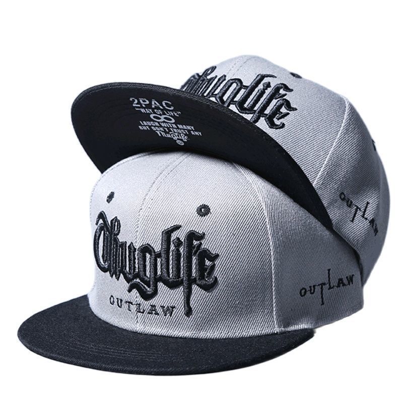 Fashion Fastball CAP Thuglife Embroidery Hiphop Baseball Cap Hat Adult Outdoor Casual Sun Casual Bone Drop 220607