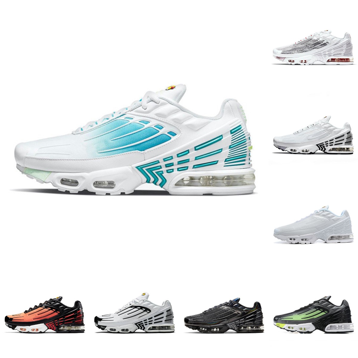 Top Quality Tn Plus 3 Tuned Iii Mens Sports Shoes Laser Blue White Leather Obsidian Hyper Violet Deep Wolf Grey Ghost Green Tns Requin Triple Black Trainer Sneakers S6, Plus30040
Top Quality Tn Plus 3 Tuned Iii Mens Sports Shoes Laser Blue White Leather Obsidian Hyper Violet Deep Wolf Grey Ghost Green Tns Requin Triple Black Trainer Sneakers S6, Plus30040