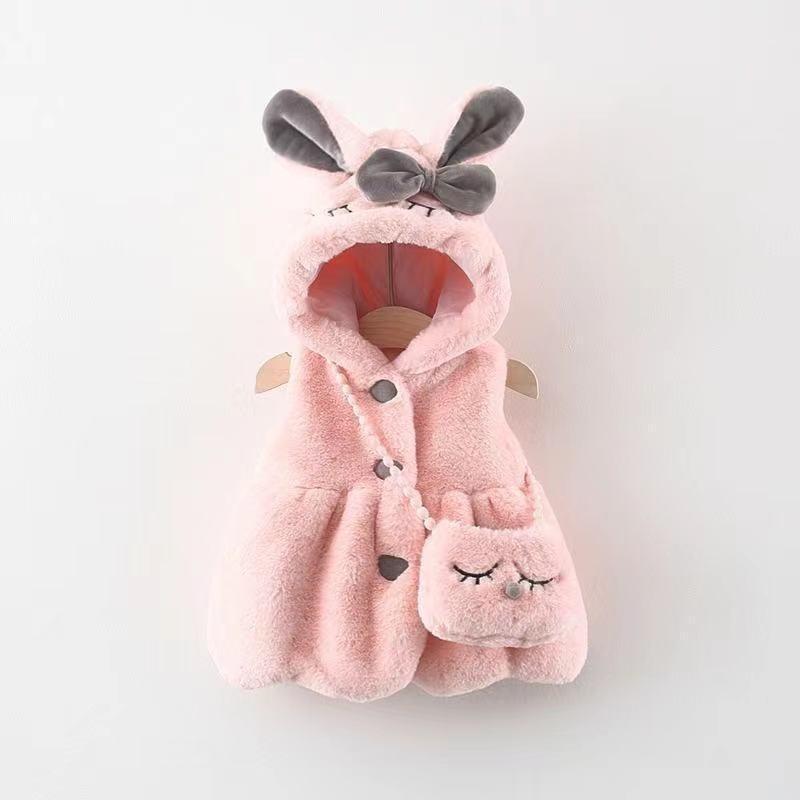 Hair Accessories Baby Girl Clothes Ears Plush Vest Jacket Autumn Winter Warm Hooded Cashmere Girls Coat Princess Outerwear, Beige
Hair Accessories Baby Girl Clothes Ears Plush Vest Jacket Autumn Winter Warm Hooded Cashmere Girls Coat Princess Outerwear, Beige