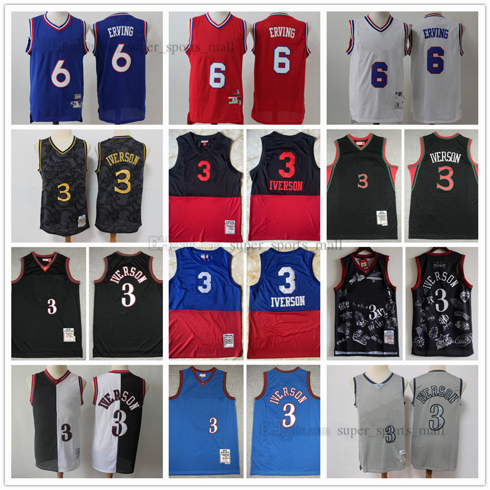 Retro Mitchell&Ness Basketball jerseys 6 Julius 3 Allen Erving Iverson Jersey Door payment White Blue Red 1996-1997 1999-2000 2003-2004, Same as picture
Retro Mitchell&Ness Basketball jerseys 6 Julius 3 Allen Erving Iverson Jersey Door payment White Blue Red 1996-1997 1999-2000 2003-2004, Same as picture