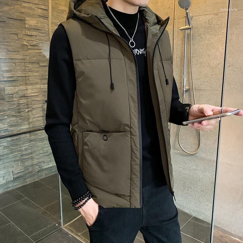 Men's Vests Winter Warm Coats Outdoor Clothing Casual Hooded Jacket Sleeveless Man Jackets Kare22, Black
Men's Vests Winter Warm Coats Outdoor Clothing Casual Hooded Jacket Sleeveless Man Jackets Kare22, Black
