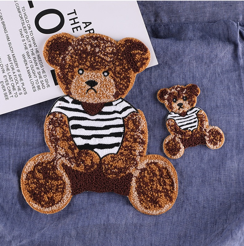 Notions Cute Bear Towel Embroidery Clothing Patch Iron On Patches T Shirt Jacket Cartoon Sticker Badge Garment DIY Accessories
Notions Cute Bear Towel Embroidery Clothing Patch Iron On Patches T Shirt Jacket Cartoon Sticker Badge Garment DIY Accessories