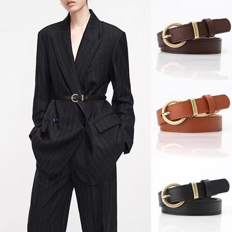 Belts Fashion Ladies Vintage Gold Buckle Belt High Quality PU Leather Decorative Waistband Versatile Jeans Skirt Adorned Women BelBelts, Black
Belts Fashion Ladies Vintage Gold Buckle Belt High Quality PU Leather Decorative Waistband Versatile Jeans Skirt Adorned Women BelBelts, Black
