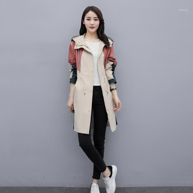 Women' Trench Coats Windbreaker Mid-length Spring Clothing 2022 Hooded Female Korean Loose Overcoat Temperament Coat Z688, Green beige
Women' Trench Coats Windbreaker Mid-length Spring Clothing 2022 Hooded Female Korean Loose Overcoat Temperament Coat Z688, Green beige