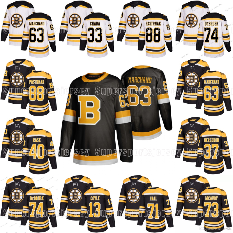 Boston Bruins Jersey Brad Marchand David Pastrnak Patrice Bergeron Taylor Hall Charlie McAvoy Charlie Coyle Jake DeBrusk Tuukka Rask, Youth 2019-2020 third
Boston Bruins Jersey Brad Marchand David Pastrnak Patrice Bergeron Taylor Hall Charlie McAvoy Charlie Coyle Jake DeBrusk Tuukka Rask, Youth 2019-2020 third