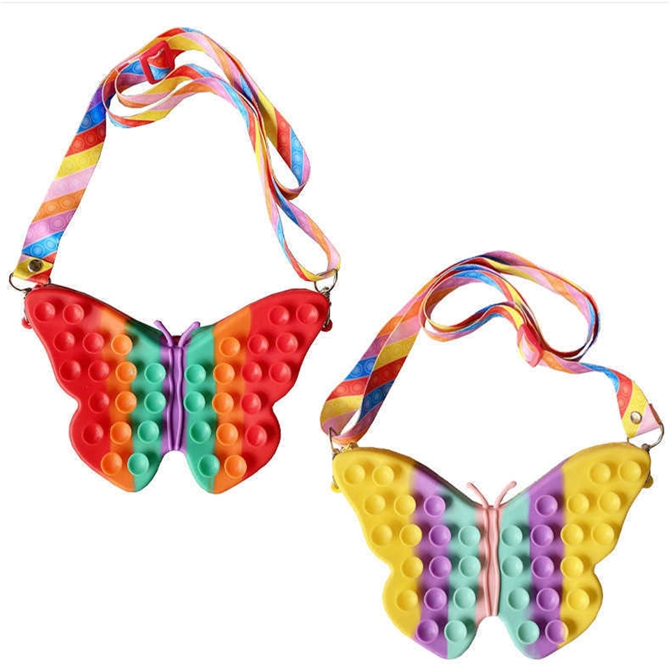 3D Rainbow Butterfly Fidget Bag Squidopop Suction Cup Crossbody Shoulder Bags Backpack for Kids Boys Girls Cartoon Sensory Silicone Autism Stress Relief T475KA6
3D Rainbow Butterfly Fidget Bag Squidopop Suction Cup Crossbody Shoulder Bags Backpack for Kids Boys Girls Cartoon Sensory Silicone Autism Stress Relief T475KA6