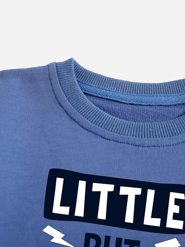 Toddler Boys Lightning & Letter Graphic Sweatshirt SHE
