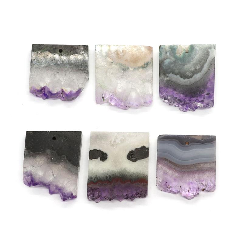 Pendant Necklaces 1pc Irregular Shaped Amethyst Natural Semi-precious Stone DIY For Making Necklace Earrings Accession 25x27-26x35mmPendant
Pendant Necklaces 1pc Irregular Shaped Amethyst Natural Semi-precious Stone DIY For Making Necklace Earrings Accession 25x27-26x35mmPendant