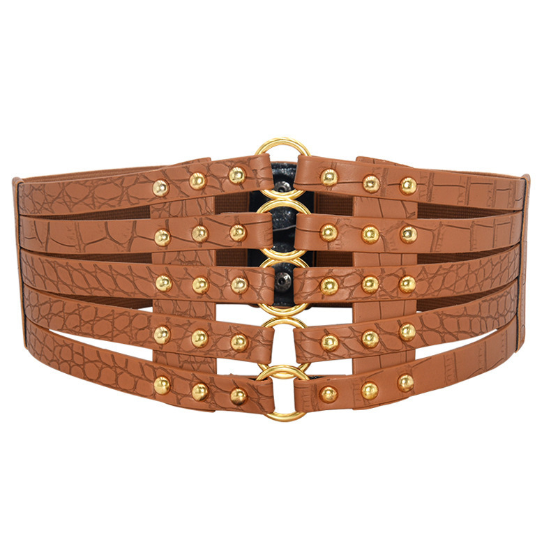 Women Metal Buckle Corset Belt PU Leather Wide Waist Belt Elastic Ladies Dress Coat Body Waistband, Black
Women Metal Buckle Corset Belt PU Leather Wide Waist Belt Elastic Ladies Dress Coat Body Waistband, Black