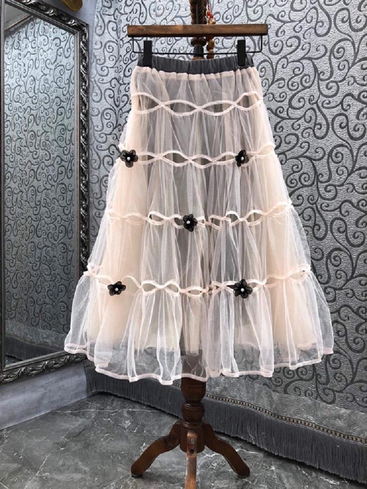 Skirts Ball Gown 2022 Autumn Fashion Designer Long Women Elastic Waist Sexy Tulle Mesh Flower Deco Elegant Party SkirtsSkirts, Black
Skirts Ball Gown 2022 Autumn Fashion Designer Long Women Elastic Waist Sexy Tulle Mesh Flower Deco Elegant Party SkirtsSkirts, Black