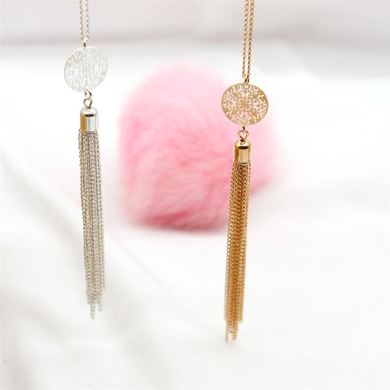 Pendant Necklaces Long Necklace Fashion Charms Silver Women Rose Gold Chain Bohemian Craft Tassel Drawstring Vintage Coin 
Pendant Necklaces Long Necklace Fashion Charms Silver Women Rose Gold Chain Bohemian Craft Tassel Drawstring Vintage Coin