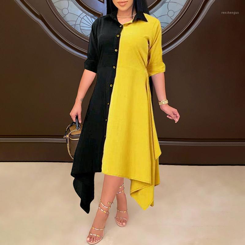 Casual Dresses Women Asymmetric Maxi Dress VONDA 2022 Vintage Patchwork Long Sleeve Lapel Collar Party Femme Robe Loose Sundress Feminina, Pink
Casual Dresses Women Asymmetric Maxi Dress VONDA 2022 Vintage Patchwork Long Sleeve Lapel Collar Party Femme Robe Loose Sundress Feminina, Pink