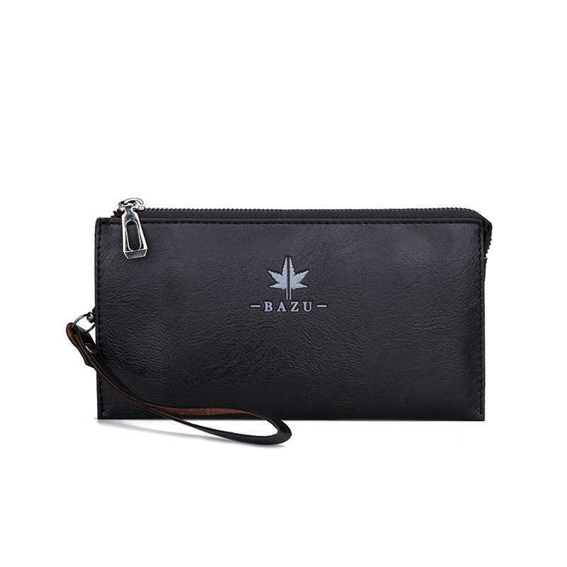 Business bag large capacity multi-card zipper long mobile phone men's handbag money, Black
Business bag large capacity multi-card zipper long mobile phone men's handbag money, Black