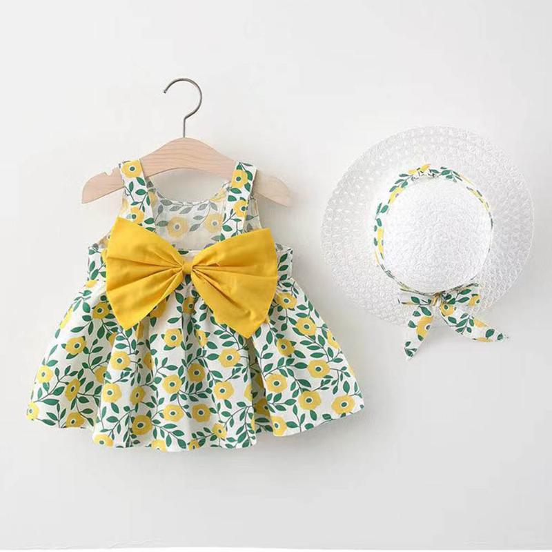 Girl's Dresses Menoea Infant Girls 2022 Summer Born Baby Square Collar Sleeveless Dress Girl Print Bow Princess SunhatGirl's, Am2072-yellow
Girl's Dresses Menoea Infant Girls 2022 Summer Born Baby Square Collar Sleeveless Dress Girl Print Bow Princess SunhatGirl's, Am2072-yellow