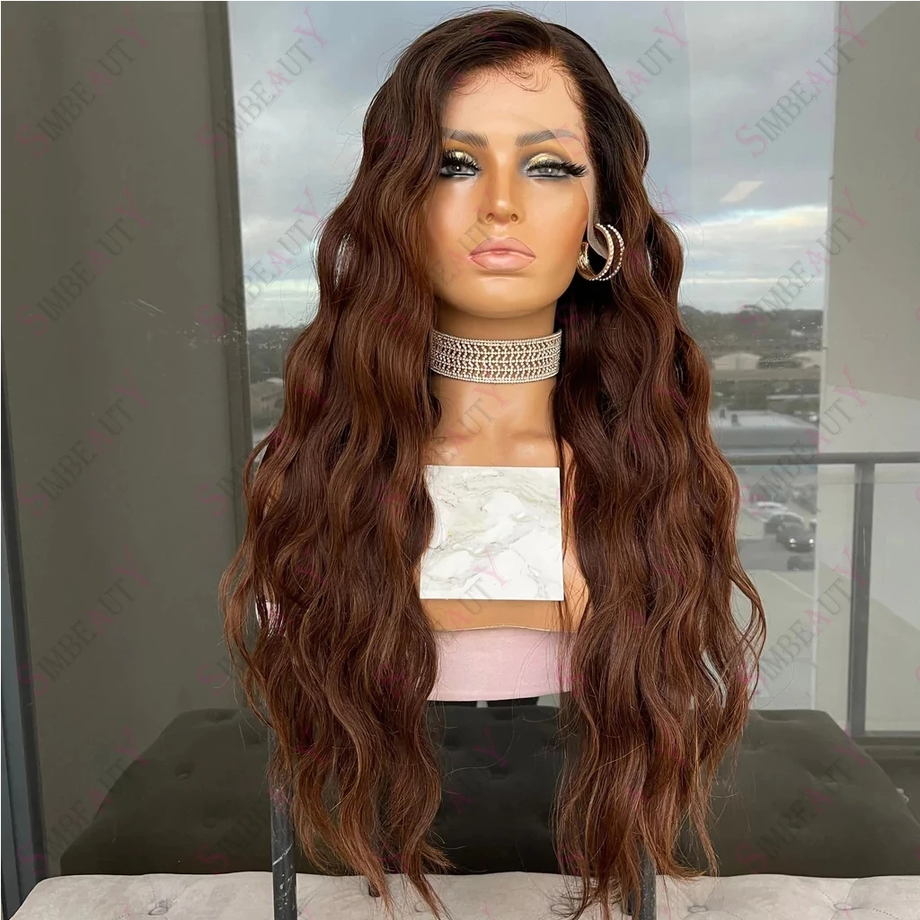 Ombre Chocolate Brown Color 360 Lace Front Natural Wave Human Hair Wigs 13X4 Frontal Unprocessed Brazilian Remy Hair 5X5 Closure Wig, As picture color
Ombre Chocolate Brown Color 360 Lace Front Natural Wave Human Hair Wigs 13X4 Frontal Unprocessed Brazilian Remy Hair 5X5 Closure Wig, As picture color