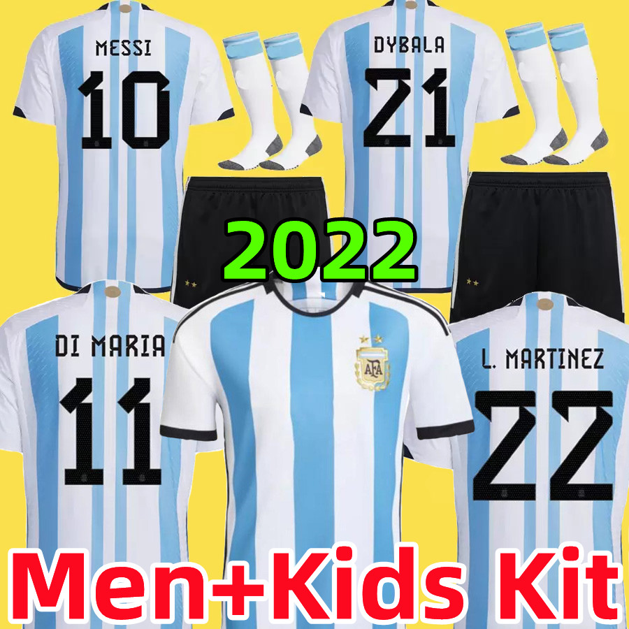 2022 Argentina Soccer Jerseys woRLD CUp KUN AGUERO DI MARIA DYBALA L. MARTINEZ MARADONA DE PAUL LO CELSO men kids kit special National Team home away football shirts, Home kids
2022 Argentina Soccer Jerseys woRLD CUp KUN AGUERO DI MARIA DYBALA L. MARTINEZ MARADONA DE PAUL LO CELSO men kids kit special National Team home away football shirts, Home kids