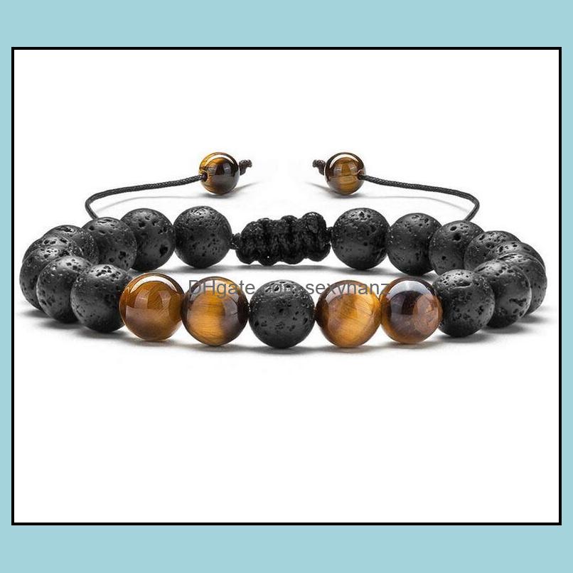 Beaded Strands Bracelets Jewelry Adjustable Volcanic Lava Stone Beaded Bracelet 8Mm Yoga Essential Oil Diffuser Bead Braided Bangle Healing
Beaded Strands Bracelets Jewelry Adjustable Volcanic Lava Stone Beaded Bracelet 8Mm Yoga Essential Oil Diffuser Bead Braided Bangle Healing