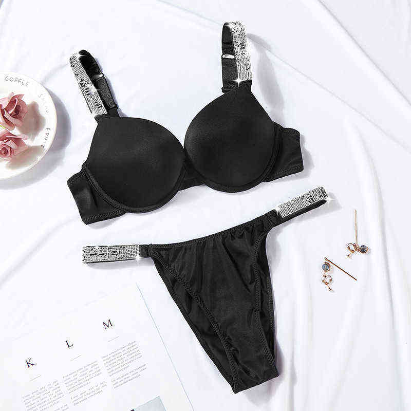Bras Sets Sexy VS rhinestone tters underwear women's suit gather girls comfortab822H
