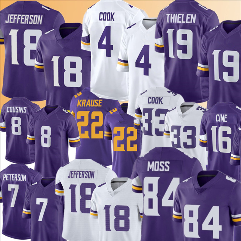 18 Justin Jefferson Jersey Dalvin Cook Randy Moss Adam Thielen Harrison Smith Football Jerseys Lewis Cine Eric Kendricks Kellen Mond Kirk Cousins Jeff Gladney, Women {s-xxl} weijingren
18 Justin Jefferson Jersey Dalvin Cook Randy Moss Adam Thielen Harrison Smith Football Jerseys Lewis Cine Eric Kendricks Kellen Mond Kirk Cousins Jeff Gladney, Women {s-xxl} weijingren