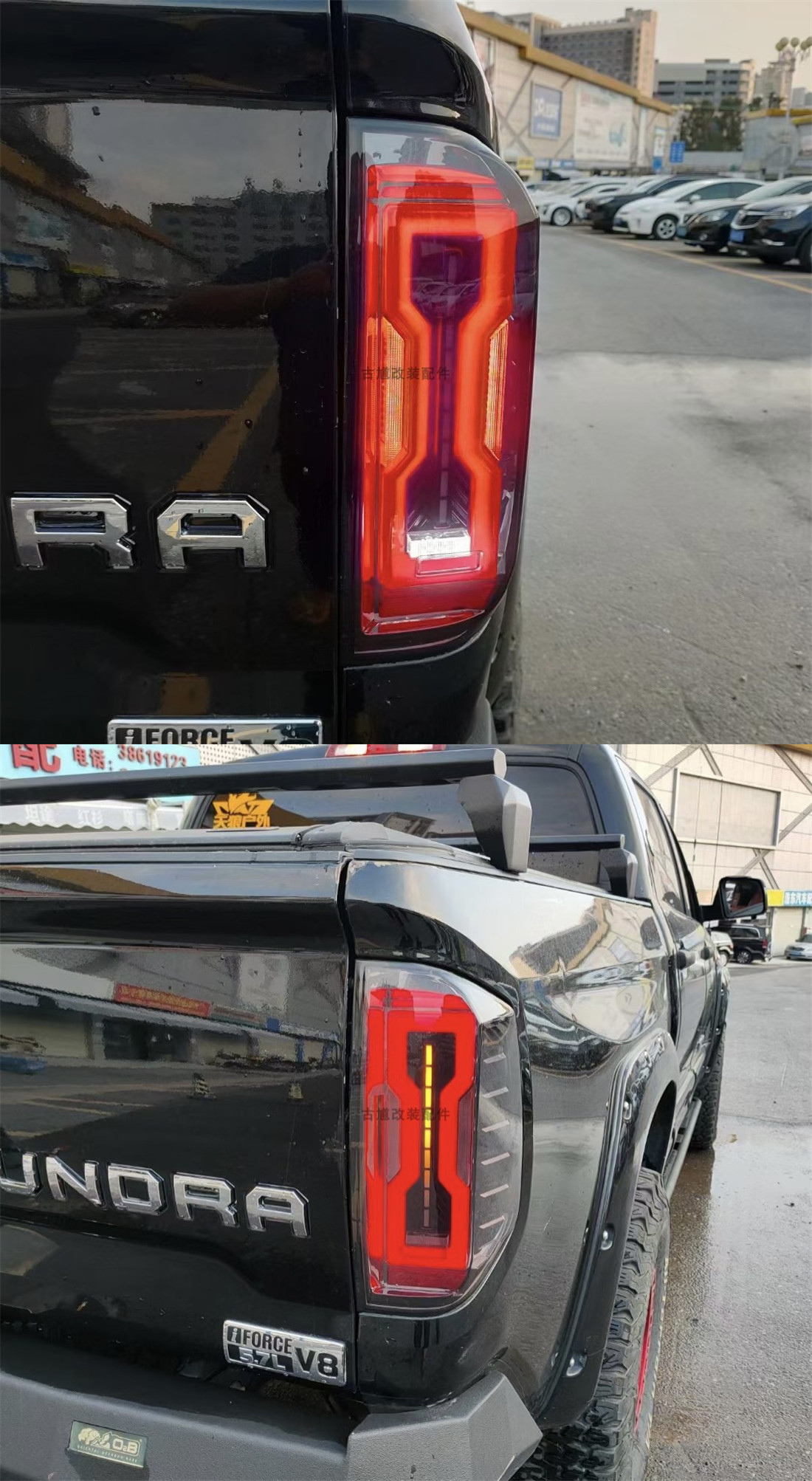 Car LED Taillamp For Toyota Tundra LED Tail Light 20 14-20 19 Auto Taillights Rear Fog Brake Turn Signal Reverse Lights