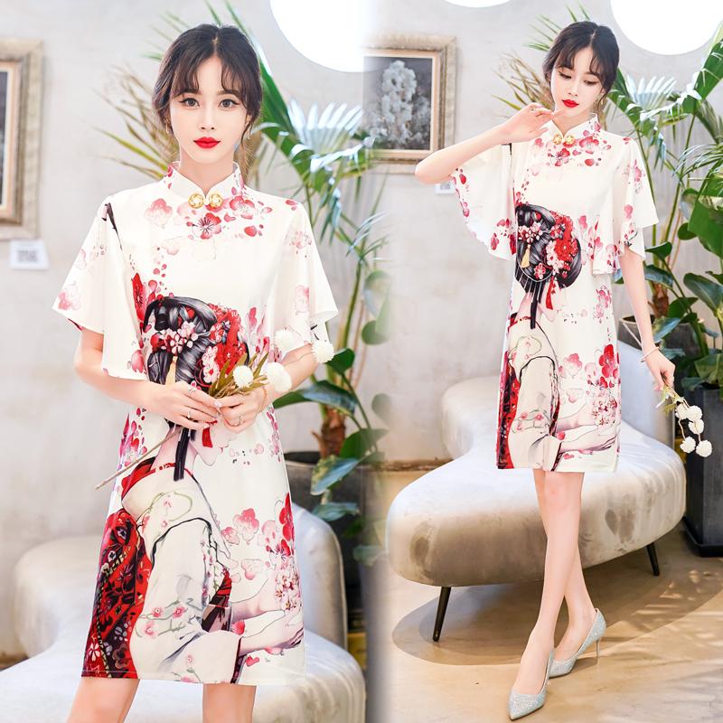 Ethnic Clothing Ins M-4XL 2022 Year Fashion Modern Chinese Cheongsam A-line Dress Women Short Sleeve Qipao Traditional ClothesEthnic
Ethnic Clothing Ins M-4XL 2022 Year Fashion Modern Chinese Cheongsam A-line Dress Women Short Sleeve Qipao Traditional ClothesEthnic