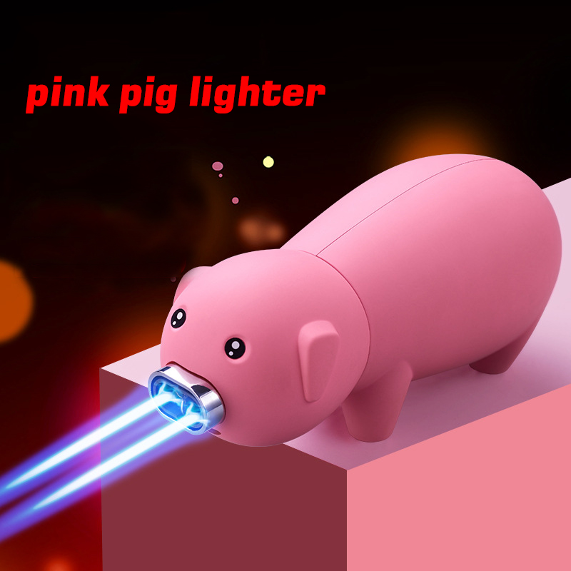 Cute Toy Pig Straight Flame Windproof Cigar Lighter Butane Refillable Gas Cigarette Big Firepower Lighter Collection Of Decorate
Cute Toy Pig Straight Flame Windproof Cigar Lighter Butane Refillable Gas Cigarette Big Firepower Lighter Collection Of Decorate