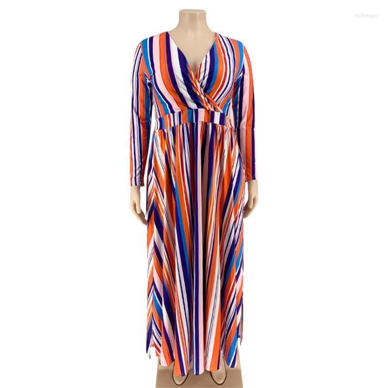 Plus Size Dresses Streetwear Striped Printed Women Loose Dress Fashion V-Neck Long Sleeve Split Large Maxi Autumn VestidosPlus Holl22, Black
Plus Size Dresses Streetwear Striped Printed Women Loose Dress Fashion V-Neck Long Sleeve Split Large Maxi Autumn VestidosPlus Holl22, Black