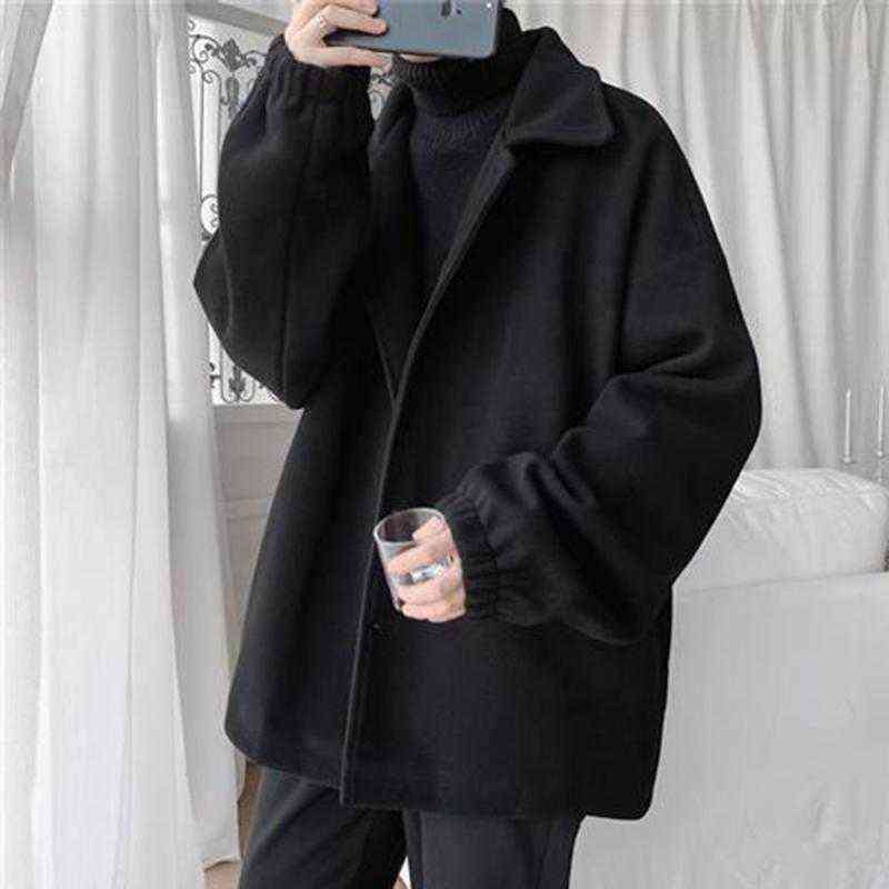 Men's Wool & Blends Korea Japan Jacket Men Spring Autumn Casual Loose Solid Color Goth Streetwear Coats Man 2021 Fashion dents Youth T220810, Beige
Men's Wool & Blends Korea Japan Jacket Men Spring Autumn Casual Loose Solid Color Goth Streetwear Coats Man 2021 Fashion dents Youth T220810, Beige