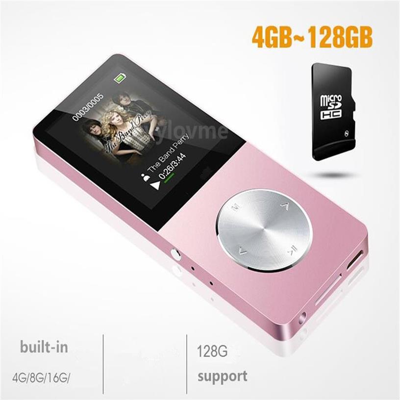 Metal MP3 MP4 Player 8gb 16GB Video Sport MP4 Flash HIFI Slim MP4 Video Player Radio Recorder Walkman With Speaker2366240w263s