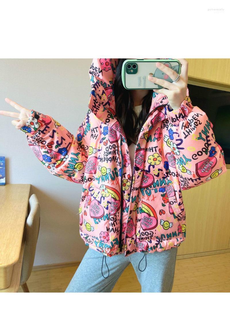 Women's Down & Parkas 2022 Jacket Cotton All-match Fashion Loose Thick Coat Winter Guin22, Black
Women's Down & Parkas 2022 Jacket Cotton All-match Fashion Loose Thick Coat Winter Guin22, Black