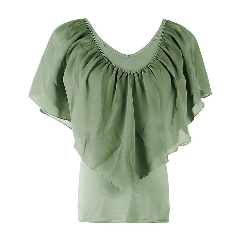 Women' Blouses & Shirts Summer Batwing Sleeve Chiffon Blouse Women V Neck Fashion Slim Korean Tee Tshirt Solid Basic Female Tops BlouseWome
Women' Blouses & Shirts Summer Batwing Sleeve Chiffon Blouse Women V Neck Fashion Slim Korean Tee Tshirt Solid Basic Female Tops BlouseWome