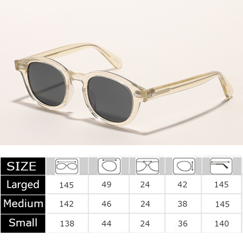 Fashion Johnny Depp Sunglasses Man Lemtosh Polarized Sun Glasses Women Vintage Acetate Frame Driver Night Vision 220518