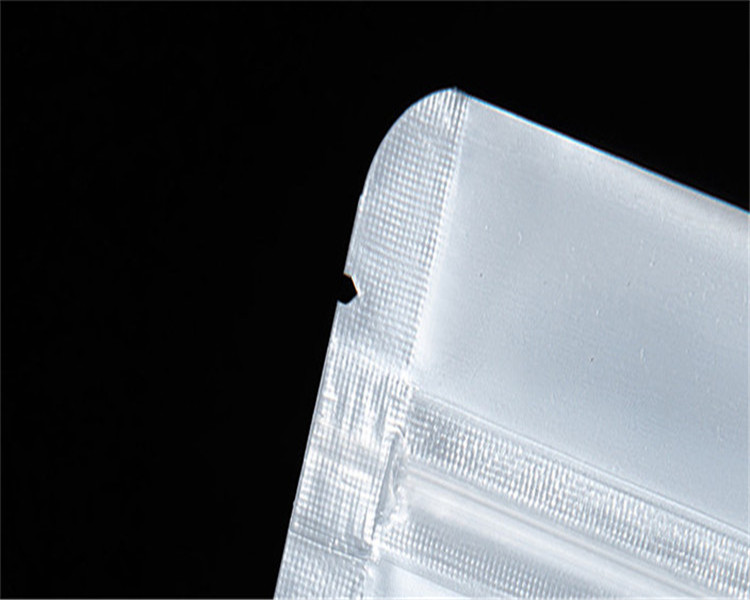 100pcs Clear Front Matte Silver Aluminum Foil Zip Lock Bag Resealable Snack Meat Candy Food Biscuits Cookies Coffee Beans Cereals Gifts Display Packag