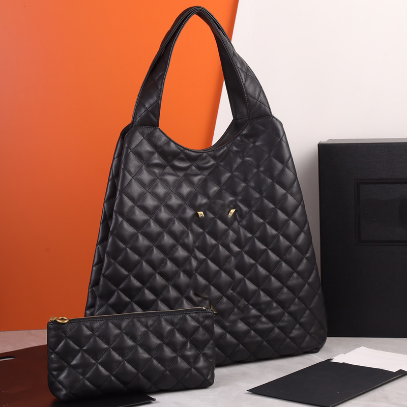 Tote Bags High Quality Diamond Lattice Fashion Women Shopping Bag Latest Handbags Purse Large Capacity Hardware Letter Solid Color Zipper Bag
Tote Bags High Quality Diamond Lattice Fashion Women Shopping Bag Latest Handbags Purse Large Capacity Hardware Letter Solid Color Zipper Bag