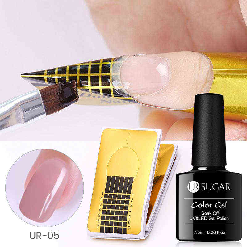 Nail Gel Toy 7 5ml Acrylic Extension Uv Tools Kits Set Crystal Repair Broken Finger Prolong Form Manicures 0328