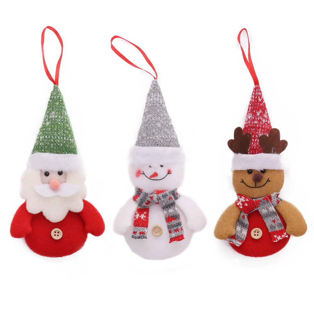 Christmas Decorations Cartoon Figures Pendant Accessories Scene Ornaments Props Kindergarten Gifts