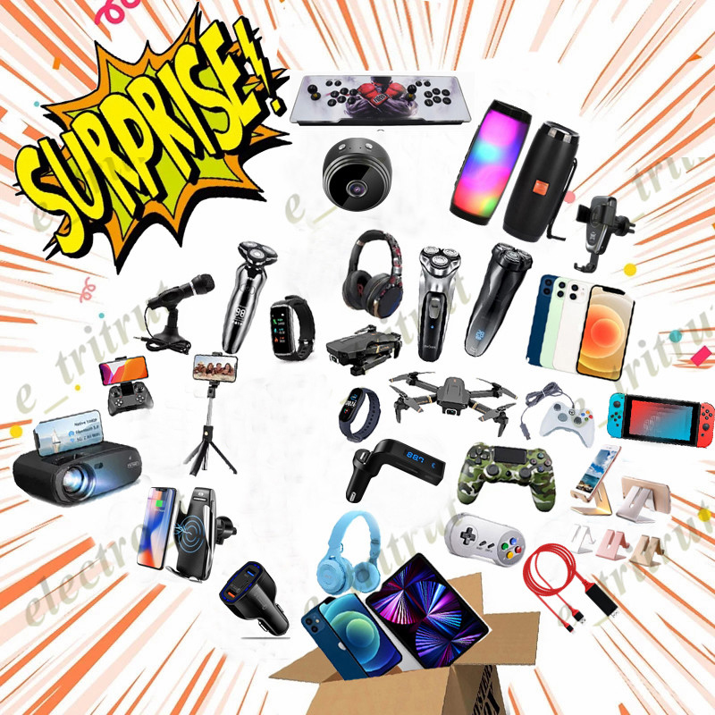Lucky Mystery Box Nostalgic handle Headsets Watches Fan Wireless charger High-quality Items 100% Surprise Christmas Gift New Year Surprise Gifts Lucky-Mystery Boxes
Lucky Mystery Box Nostalgic handle Headsets Watches Fan Wireless charger High-quality Items 100% Surprise Christmas Gift New Year Surprise Gifts Lucky-Mystery Boxes