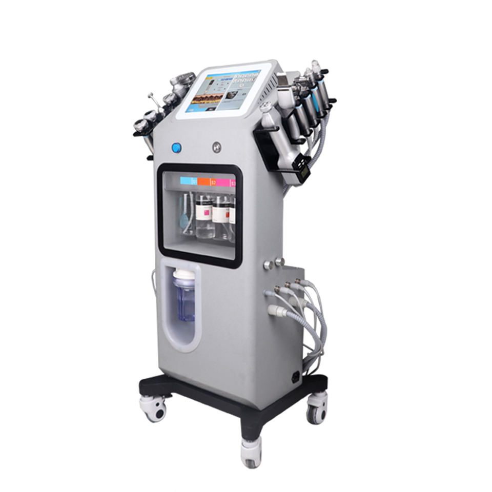 Latest 12 in 1 whitening lifting face RF anti-wrinkle function Microdermabrasion equipment for SPA