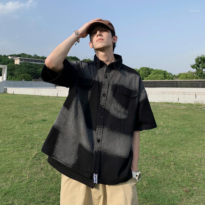 Gradient Color Tooling Shirt Men Korean Fashion Loose Casual Harajuku Streetwear Hip-hop Retro Long-sleeved Men's Shirts, Gray
Gradient Color Tooling Shirt Men Korean Fashion Loose Casual Harajuku Streetwear Hip-hop Retro Long-sleeved Men's Shirts, Gray