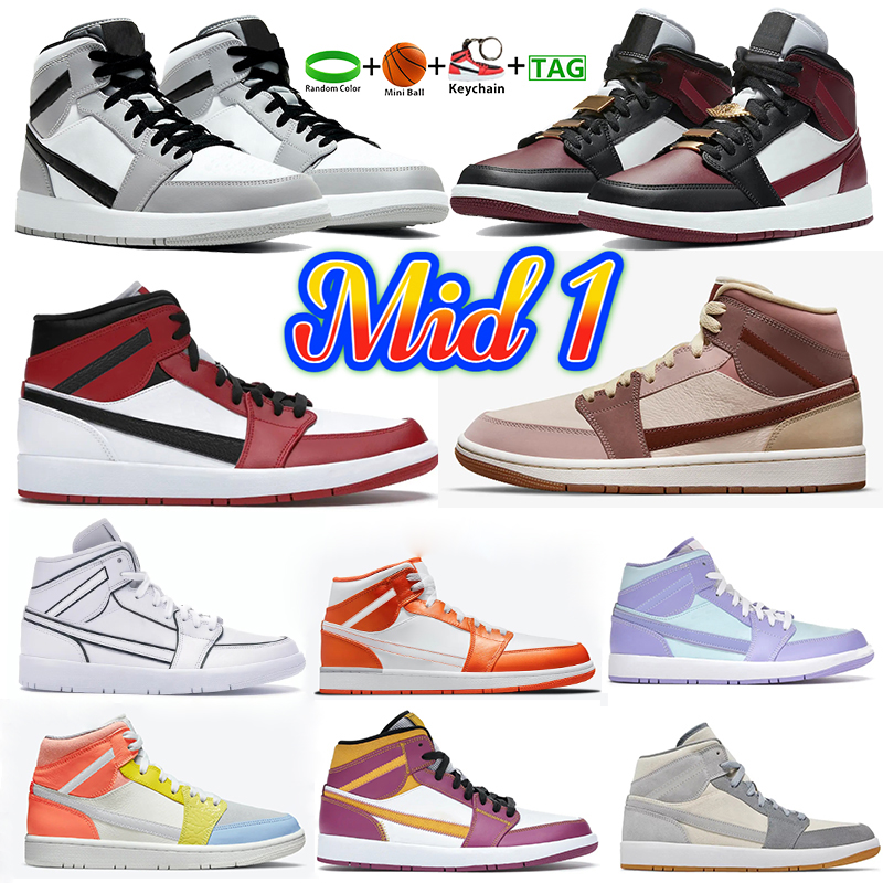 Designer Jumpman 1 Basketball Shoes men Women Mid 1s Light smoke grey Black Dark Beetroot Iridescent reflective White Barely Rose Chicago berry pink Sneakers GAI, No.35- 36-45 bred toe
Designer Jumpman 1 Basketball Shoes men Women Mid 1s Light smoke grey Black Dark Beetroot Iridescent reflective White Barely Rose Chicago berry pink Sneakers GAI, No.35- 36-45 bred toe