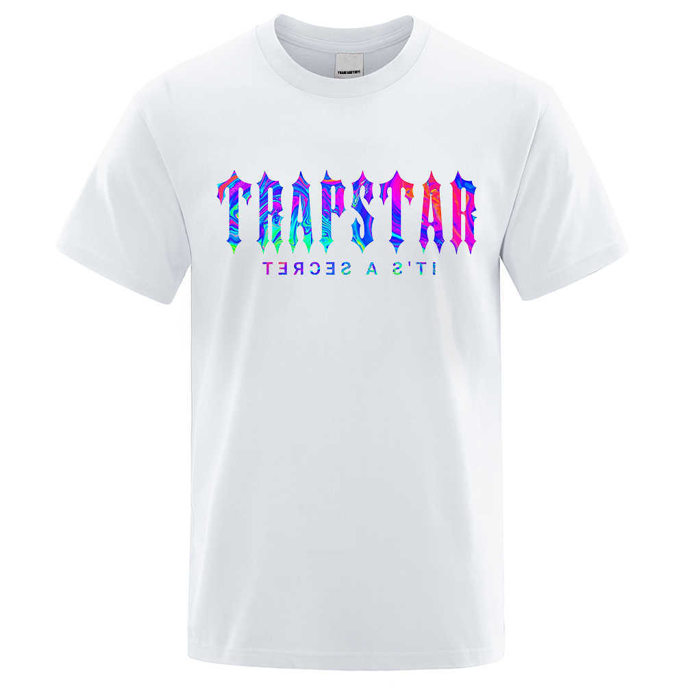 Trapstar London Y2k Style Printed T-shirts Men Street Cotton Tops O-neck Oversized Tee Clothing Summer Breathable Brand t Shirt, Blue 
Trapstar London Y2k Style Printed T-shirts Men Street Cotton Tops O-neck Oversized Tee Clothing Summer Breathable Brand t Shirt, Blue