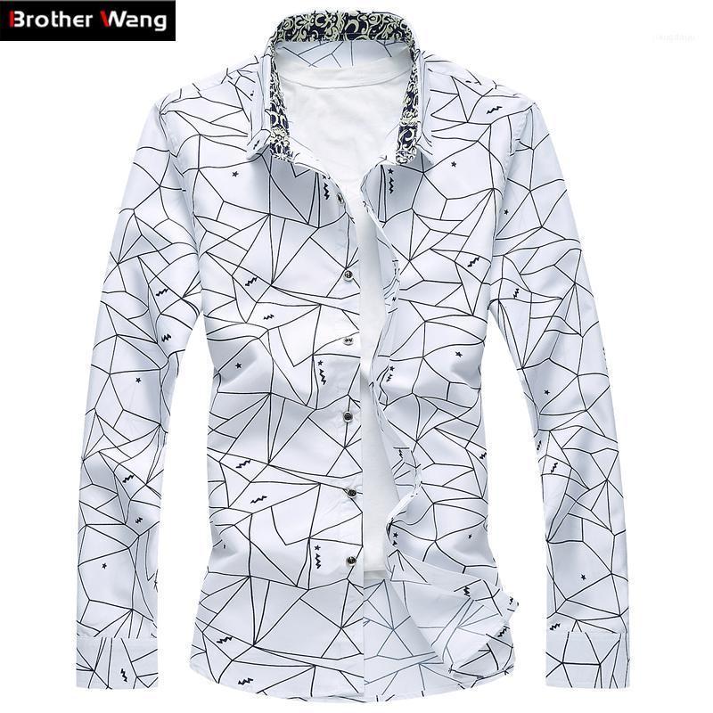 Wholesale- Men Printed Long Sleeve Shirt Slim Business Leisure Plus Size 5XL 6XL 7XL Male Casual Brand Tops 2022 1, Navy
Wholesale- Men Printed Long Sleeve Shirt Slim Business Leisure Plus Size 5XL 6XL 7XL Male Casual Brand Tops 2022 1, Navy