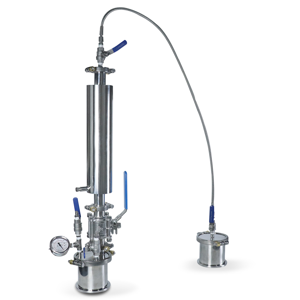 ZZKD 1/4 LB 120G Closed Loop Extractor Lab Supplies Upgraded Vacuum Chamber with Collection Tank