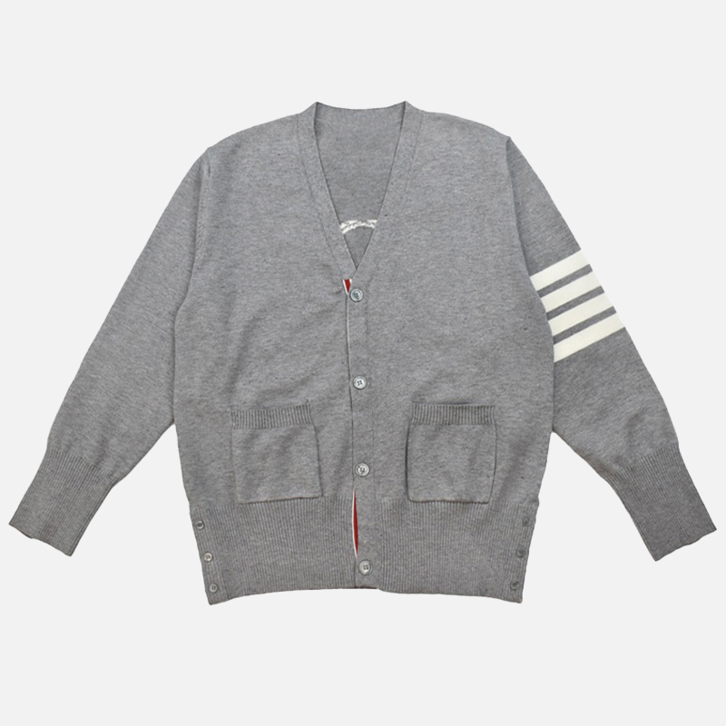 TB Men's Sweater Autunm Fashion Brand Coats Kawaii Matchstick Men 4-bar Stripes Knit V-neck Cardigan Slim Fit Wholesale Casual Sweaters, Blue
TB Men's Sweater Autunm Fashion Brand Coats Kawaii Matchstick Men 4-bar Stripes Knit V-neck Cardigan Slim Fit Wholesale Casual Sweaters, Blue