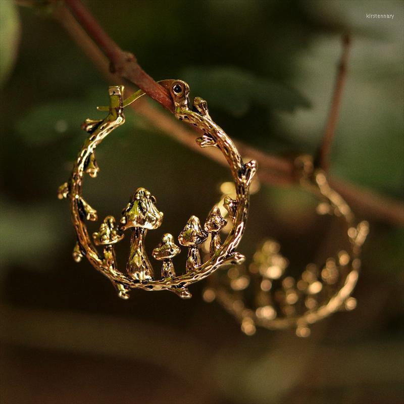 Hoop & Huggie European And American Style Retro Earrings Fashion Electroplating Ancient Gold Mushroom Bohemian JewelryHoop Kirs22
Hoop & Huggie European And American Style Retro Earrings Fashion Electroplating Ancient Gold Mushroom Bohemian JewelryHoop Kirs22