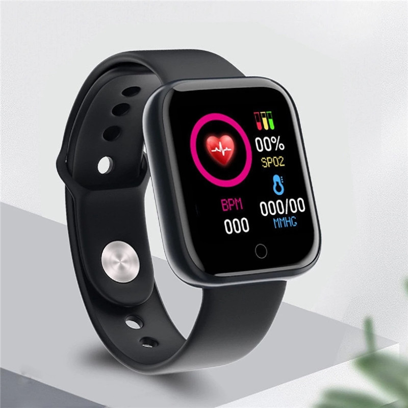 Y68 Smart Watch Heart Rate Blood Pressure Oxygen Monitoring Multi-Function Reminder D20 Waterproof Sport Smartwatch for Women's Watches